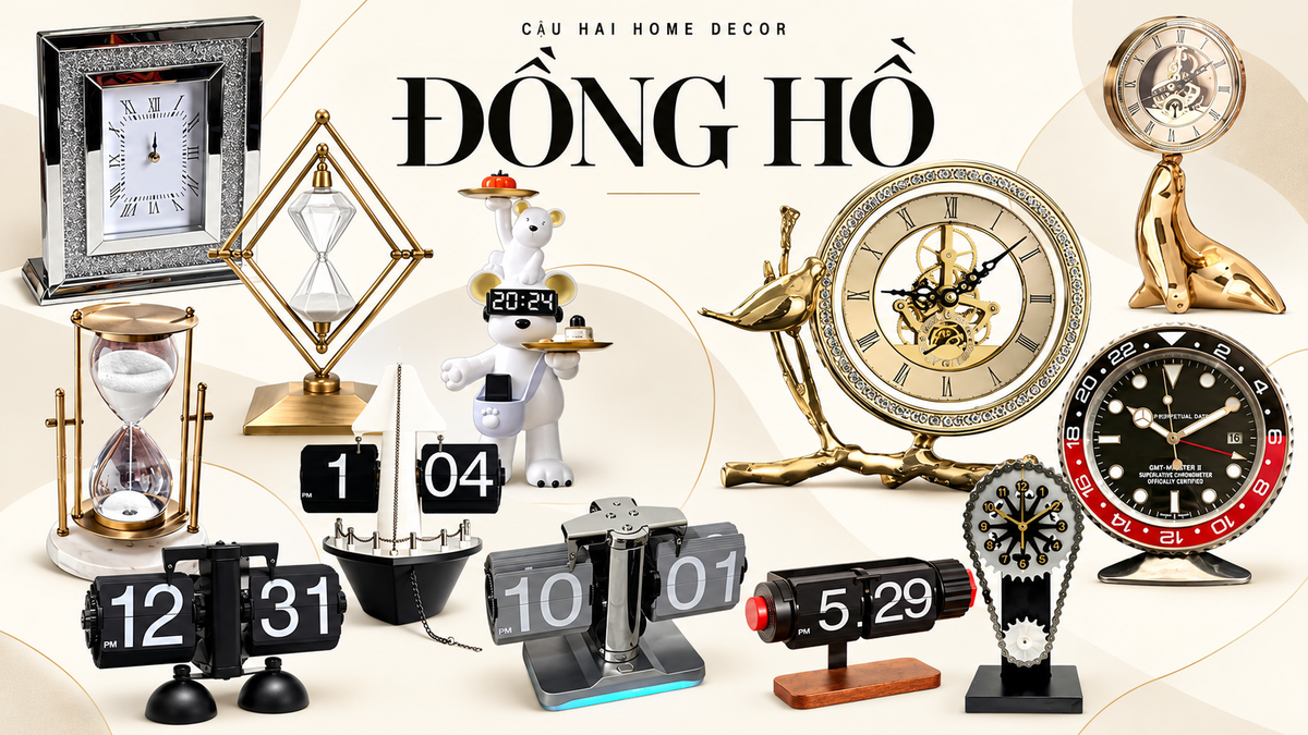 đồng hồ trang trí | Cậu Hai Home Decor