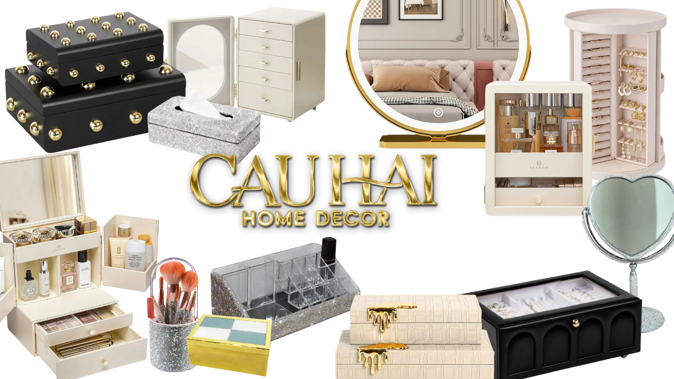 BÀN TRANG ĐIỂM - GƯƠNG TRANG TRÍ - CẬU HAI HOME DECOR