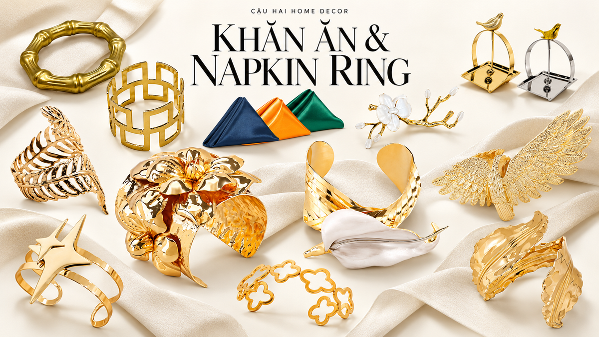 KHĂN ĂN & NAPKIN RING | Cậu Hai Home Decor