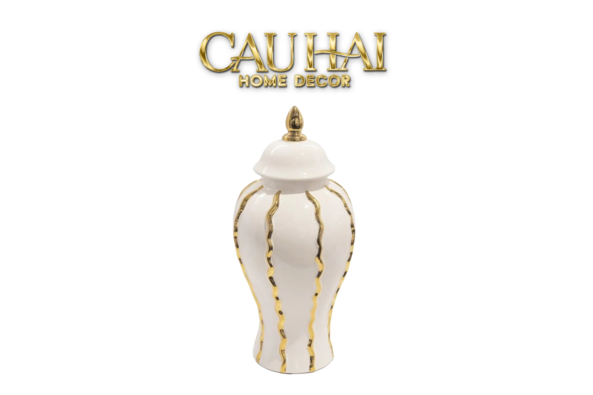 HOME COUTURE - BÌNH HOA PORCELAIN ATELIER FLYNN H60 - CẬU HAI HOME DECOR