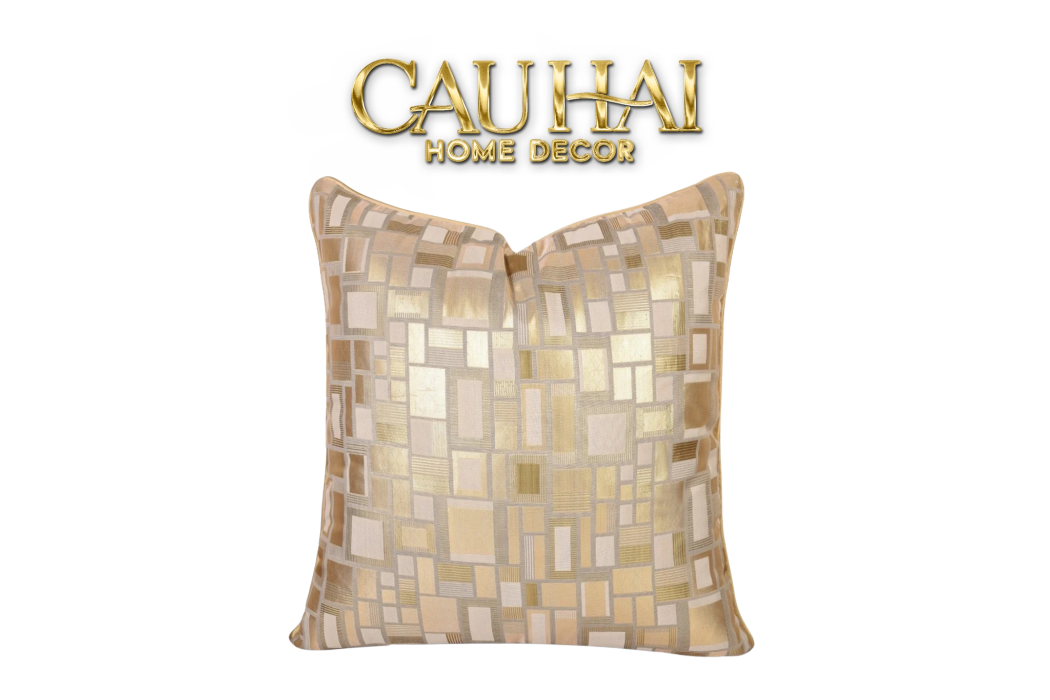 VỎ GỐI LỤA JACQUARD AUREA MOSAIC 50 - CẬU HAI HOME DECOR