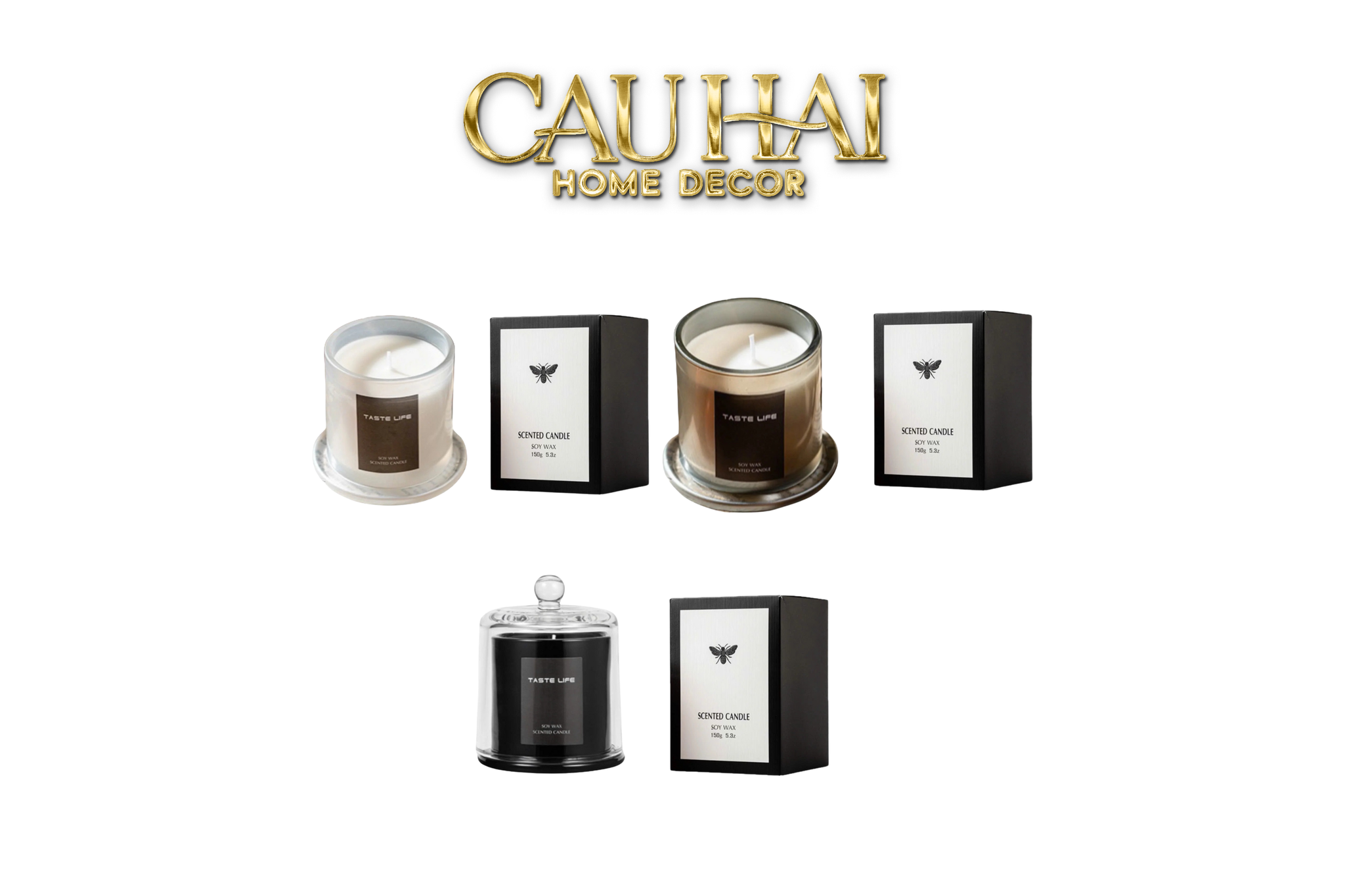 HOME FRAGRANCE - NẾN THƠM CRYSTAL CLOCHE DOME SCENTED CANDLES - 3S - CẬU HAI HOME DECOR