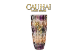 HOME COUTURE - BÌNH HOA PHA LÊ BRASS VIOLET PLUM - CẬU HAI HOME DECOR