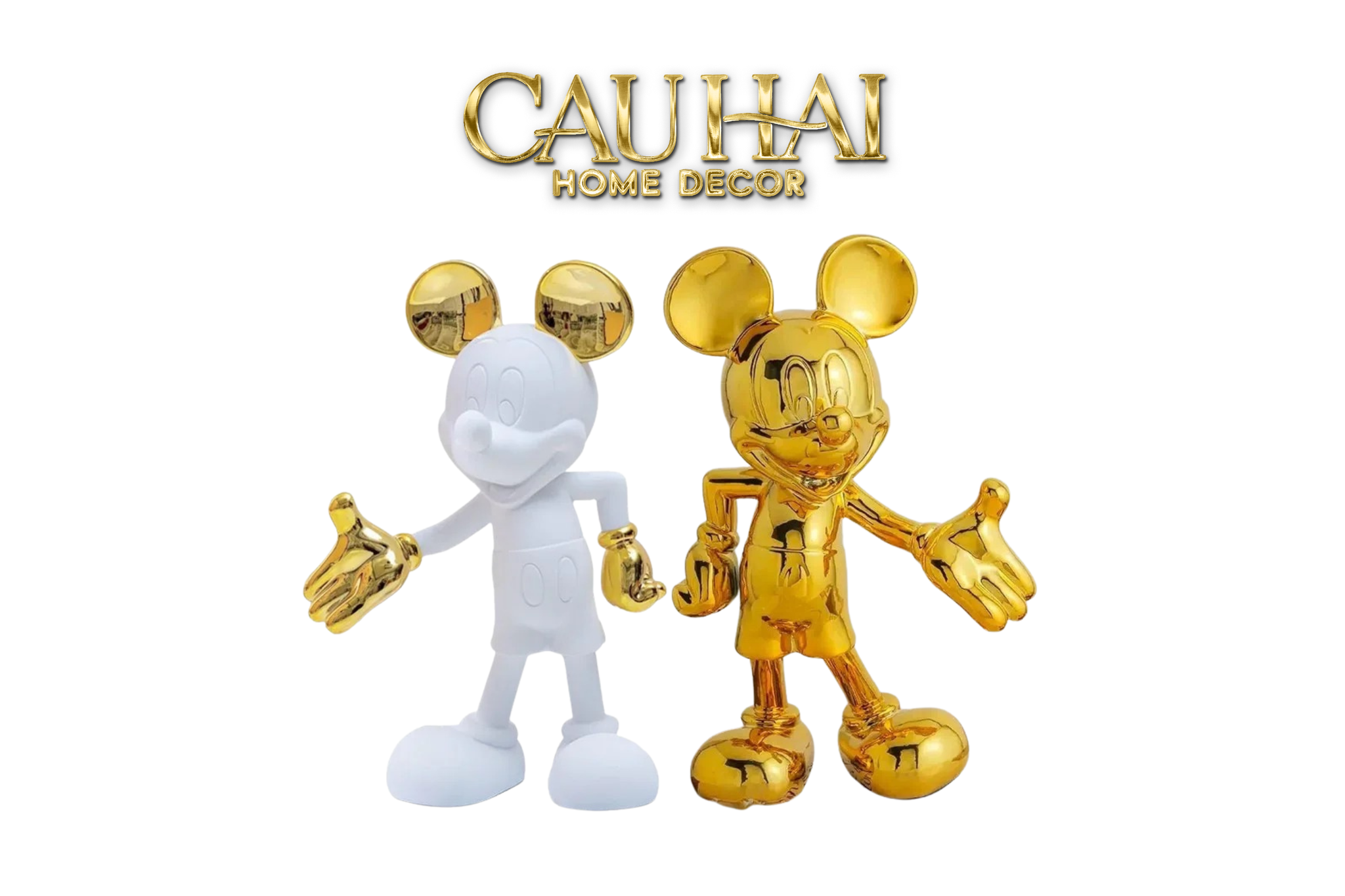 TƯỢNG MICKEY HANDSHAKE UNION D’OR H29 - CẬU HAI HOME DECOR