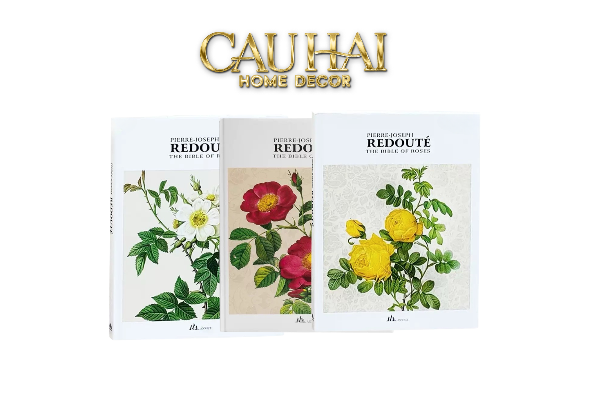 SET 3 SÁCH PHOTOBOOK VAN REDOUTÉ - CẬU HAI HOME DECOR