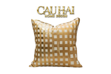 VỎ GỐI LỤA JACQUARD FENCE 50 - CẬU HAI HOME DECOR