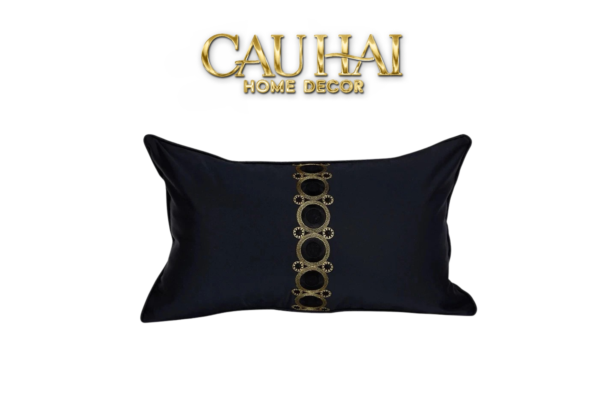 GỐI LỤA MIDNIGHT ORBIT CHARM 30X50 - CẬU HAI HOME DECOR