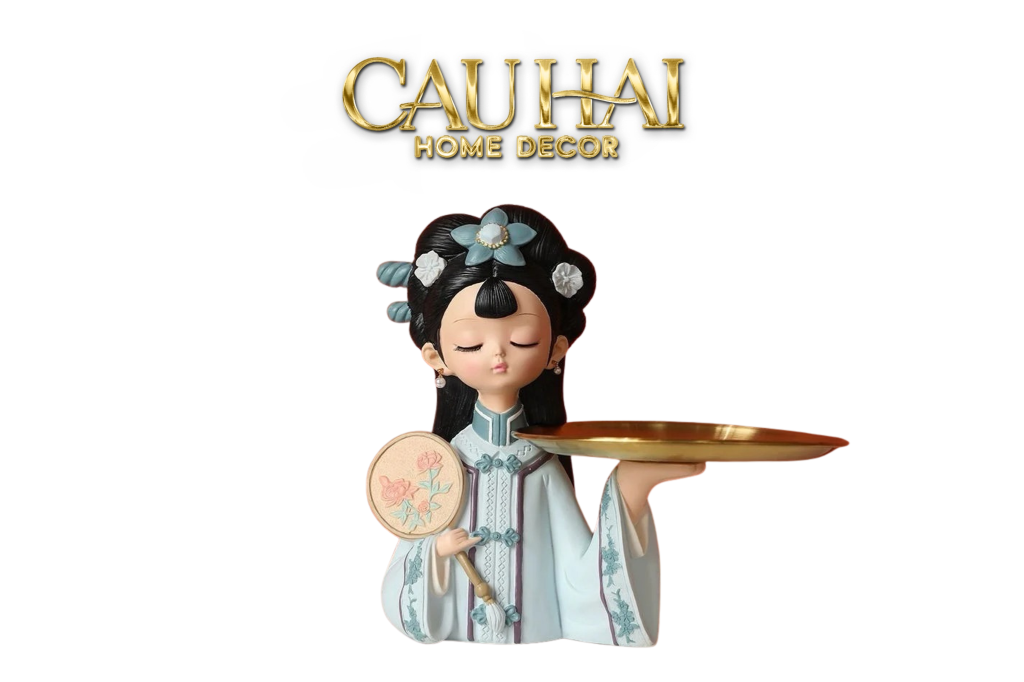 TƯỢNG CÔNG CHÚA GIÁ ĐÁO - FIGURINE IMPÉRIAL CONCUBINE MING DYNASTY-CẬU HAI HOME DECOR