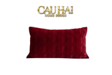 FÊTES COUTURE - GỐI NHUNG LUX VELVET CRIMSON PEAK 30x50 - CẬU HAI HOME DECOR