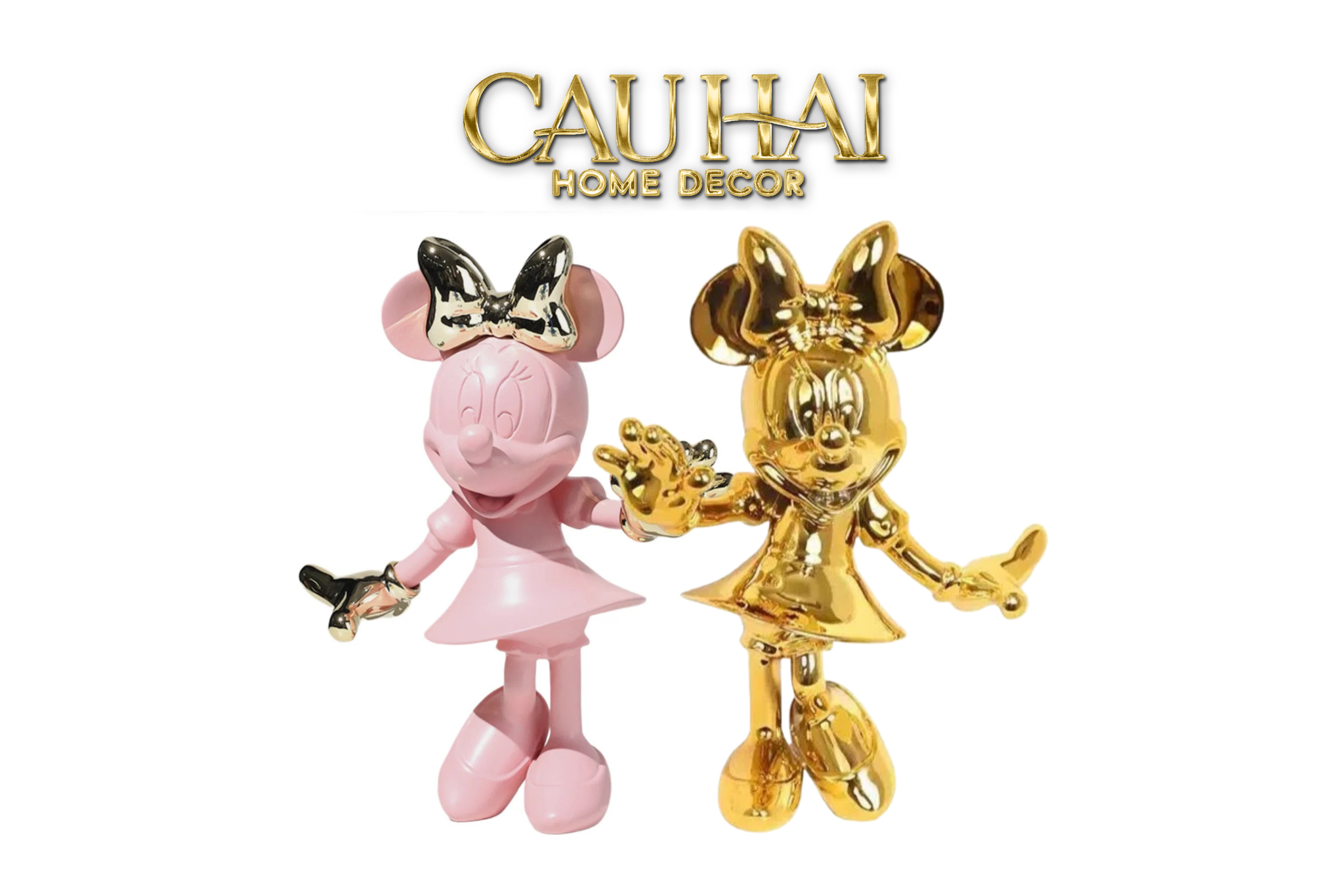 TƯỢNG MICKEY - MINNIE PINKYBOO BALLET H29-CẬU HAI HOME DECOR