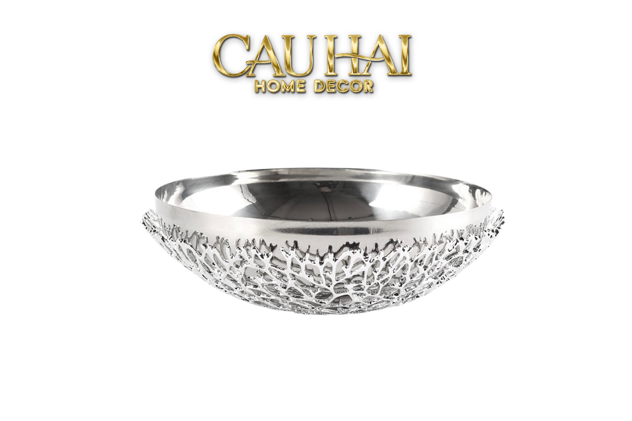 Elysian - Đĩa Platinum Branche Argentée D25-CẬU HAI HOME DECOR