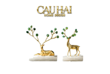 HOME COUTURE - SET TƯỢNG HƯƠU ĐỒNG JUPITER ELKS SS25 - CẬU HAI HOME DECOR