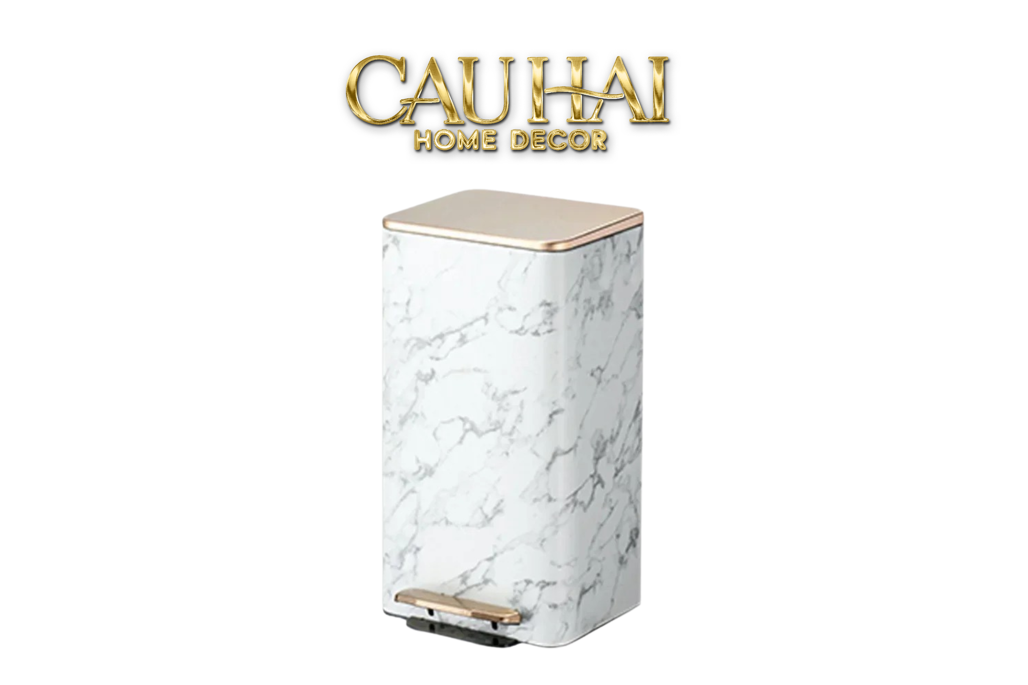 HOME COUTURE - THÙNG RÁC ARTHUR 21L MARBLE TRASH BIN - CẬU HAI HOME DECOR