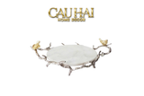 HOME COUTURE - IMPERIAL MARBLE PLATINUM ROMANIAN TRAY SS25 - CẬU HAI HOME DECOR