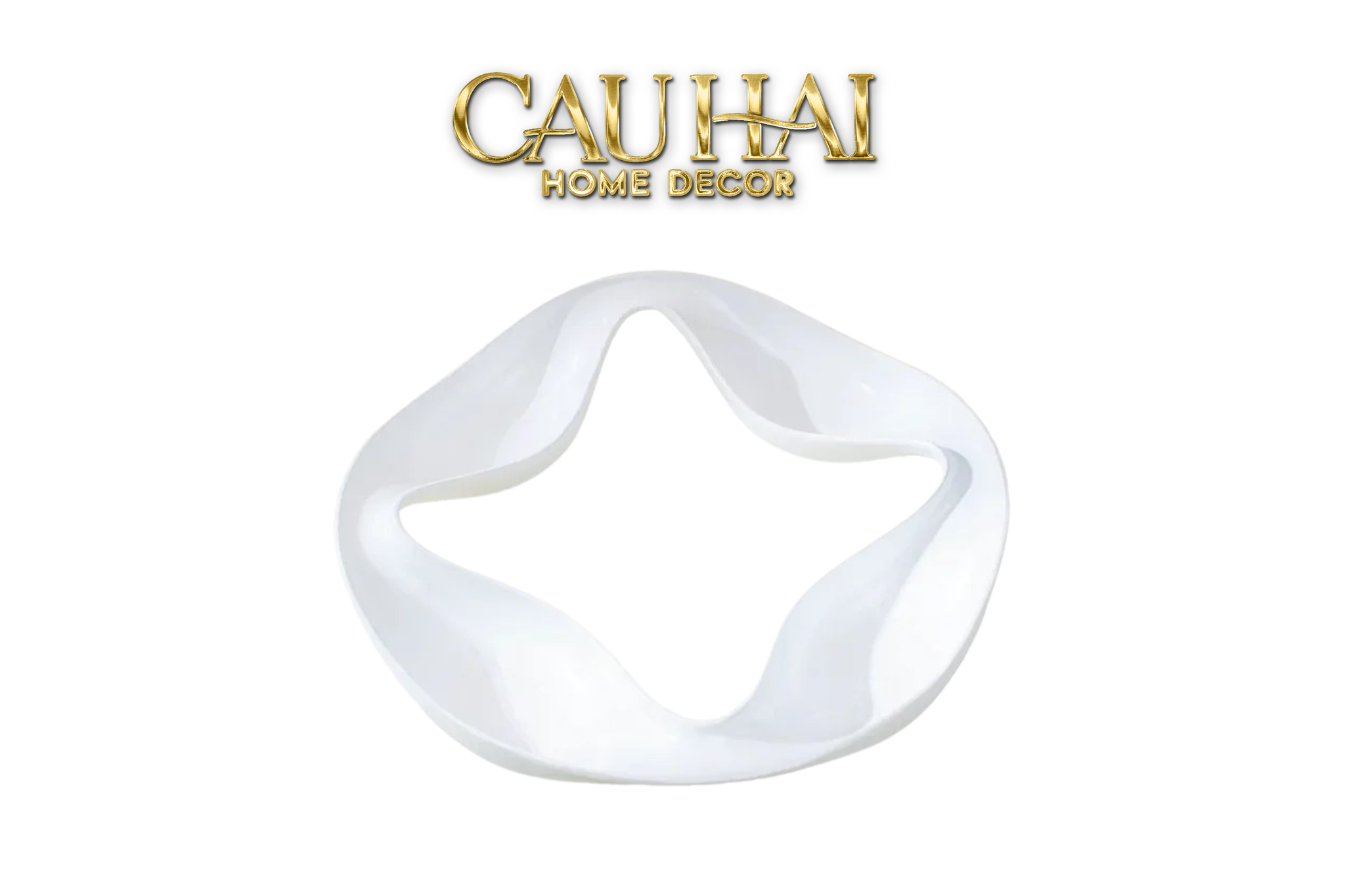 KHAY 4 MÙA QUATRE SAISONS PORCELAINE BLANCHE PLATEAU - CẬU HAI HOME DECOR