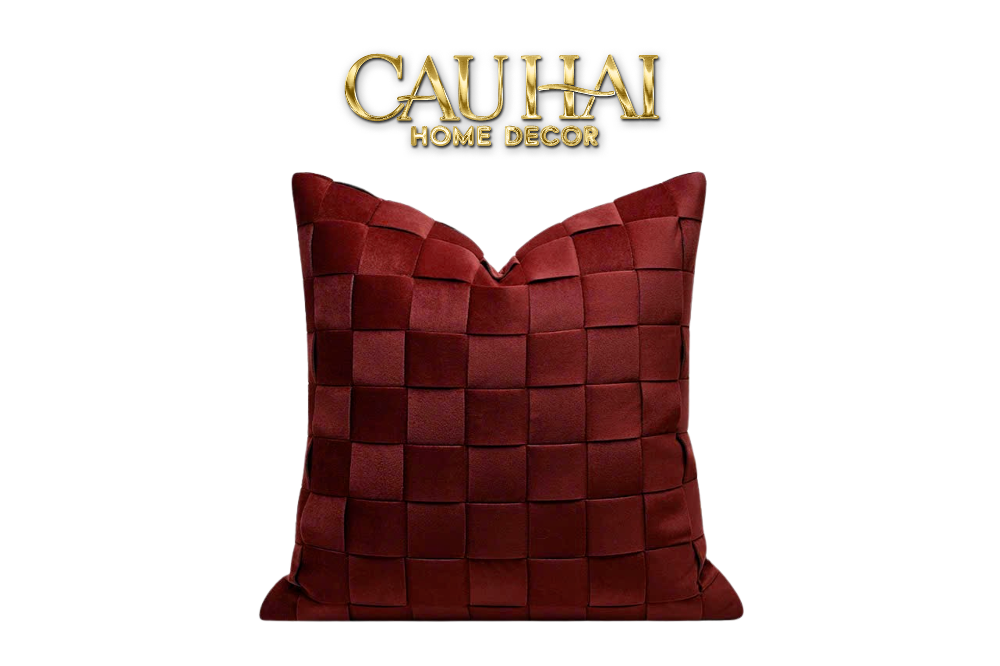 FÊTES COUTURE - VỎ GỐI NHUNG WOVEN MISTLETOE 45-CẬU HAI HOME DECOR