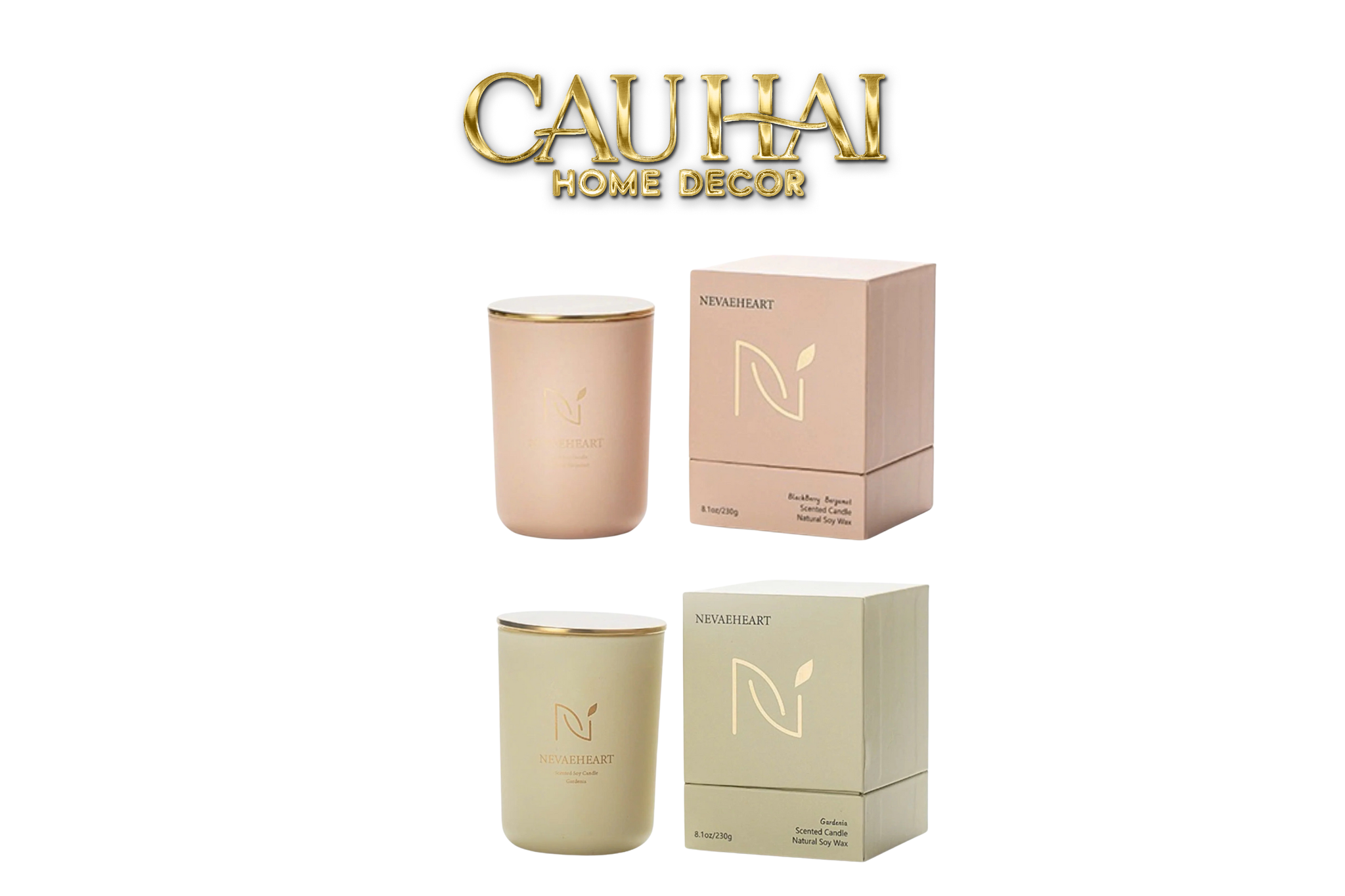HOME FRAGRANCE - NẾN THƠM BLUSH SERENITY SCENTED CANDLES 2S - CẬU HAI HOME DECOR
