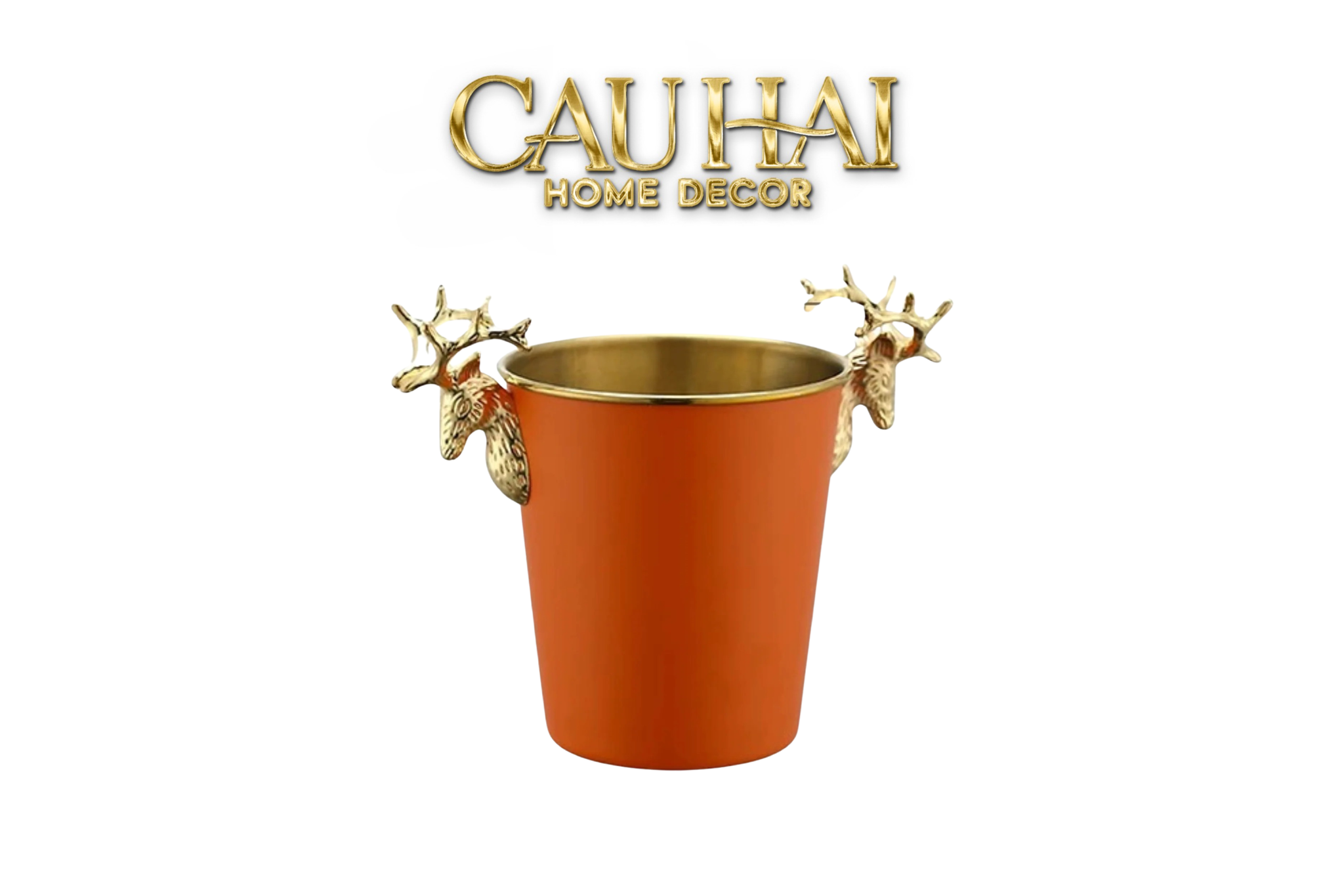 HOME COUTURE - XÔ ĐÁ TANGERINE ELK PREMIUM ICE BUCKET 2L H23 - CẬU HAI HOME DECOR