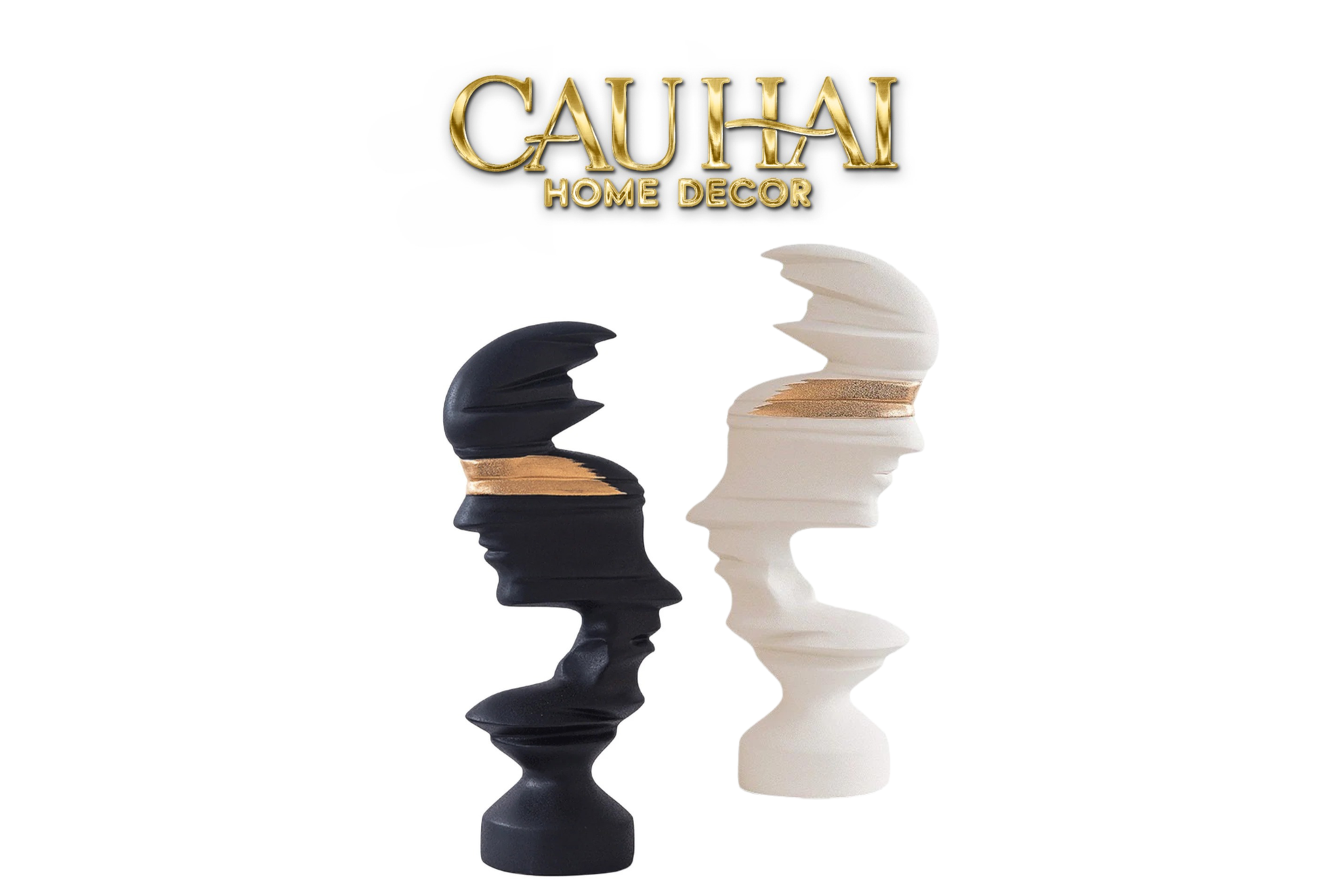 TƯỢNG REFLECTION GOLDEN FACELESS IDENTITY FW25-CẬU HAI HOME DECOR