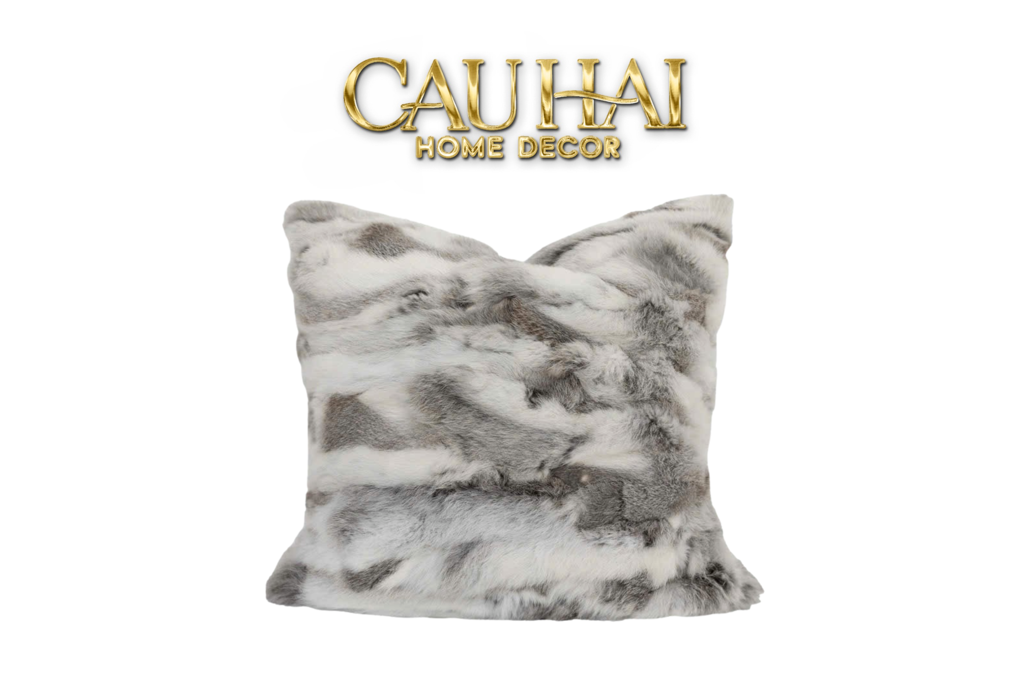 FÊTES COUTURE - VỎ GỐI LÔNG LE LAPIN DE NEIGE
GRIS FUR 45 - CẬU HAI HOME DECOR