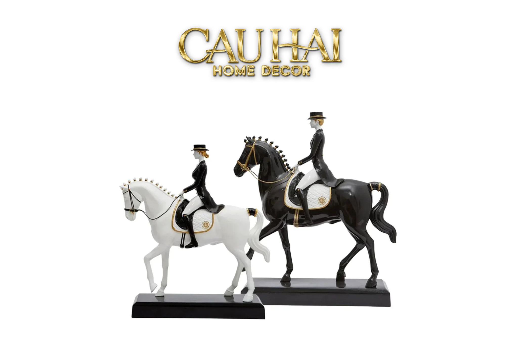 HOME COUTURE - TƯỢNG NGỰA POLO EQUESTRIAN PRIVILEGE HERITAGE - CẬU HAI HOME DECOR