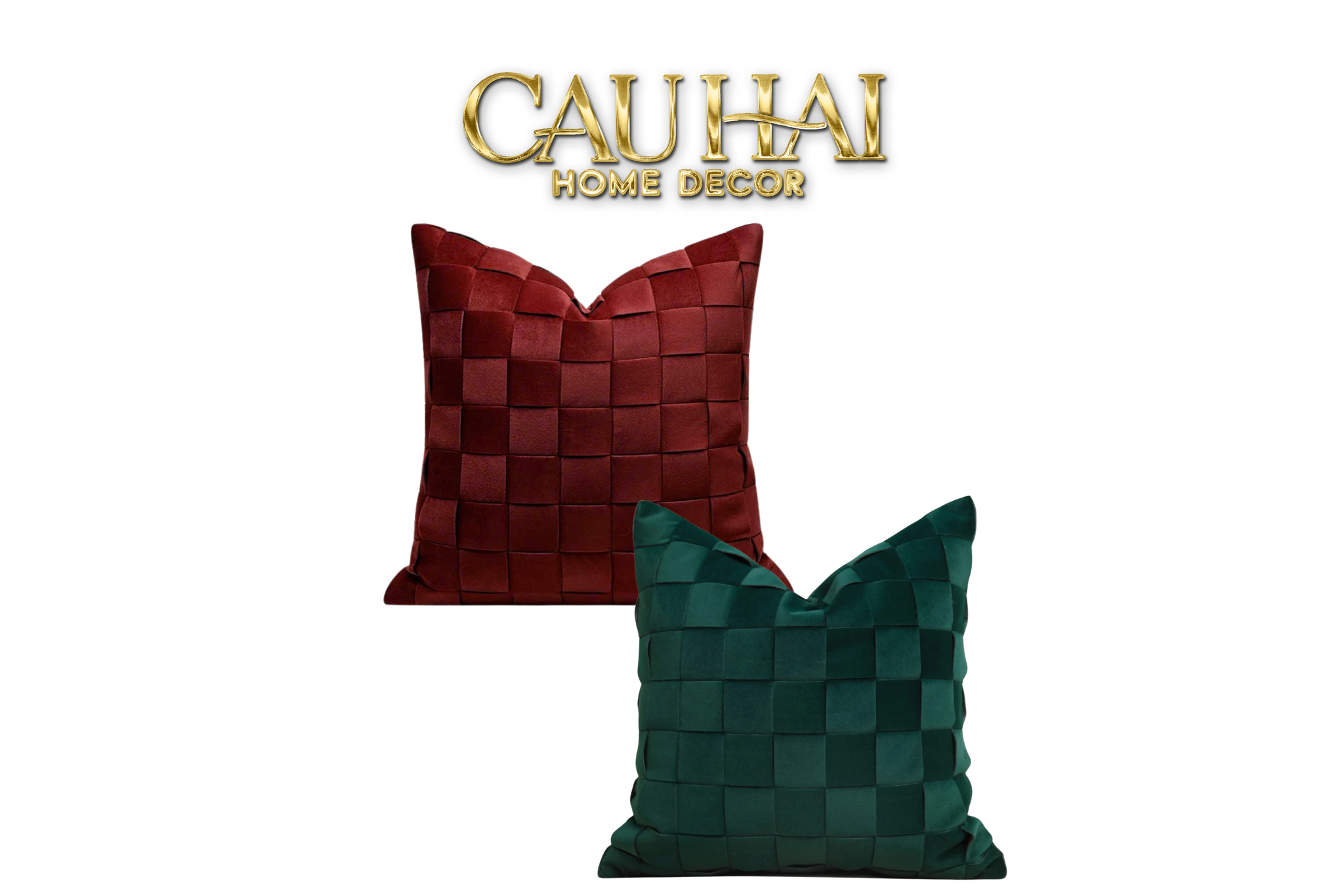 FÊTES COUTURE - VỎ GỐI NHUNG WOVEN MISTLETOE 45