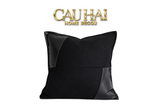 VỎ GỐI CANVAS INTRECCIATO LUX LEATHER PHANTOM 50 - CẬU HAI HOME DECOR