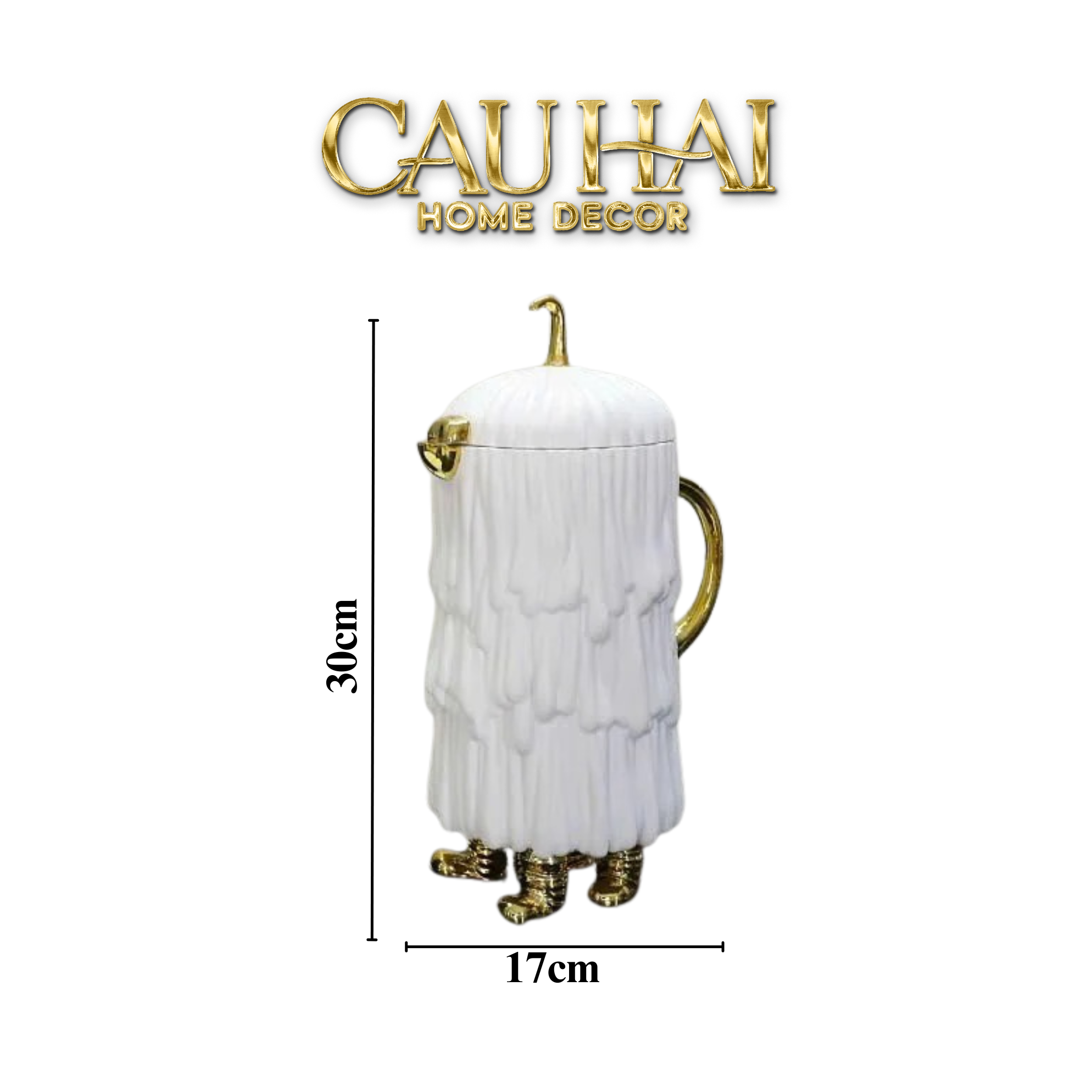 HOME COUTURE - TƯỢNG TOUCH DOG CANISTER-CẬU HAI HOME DECOR