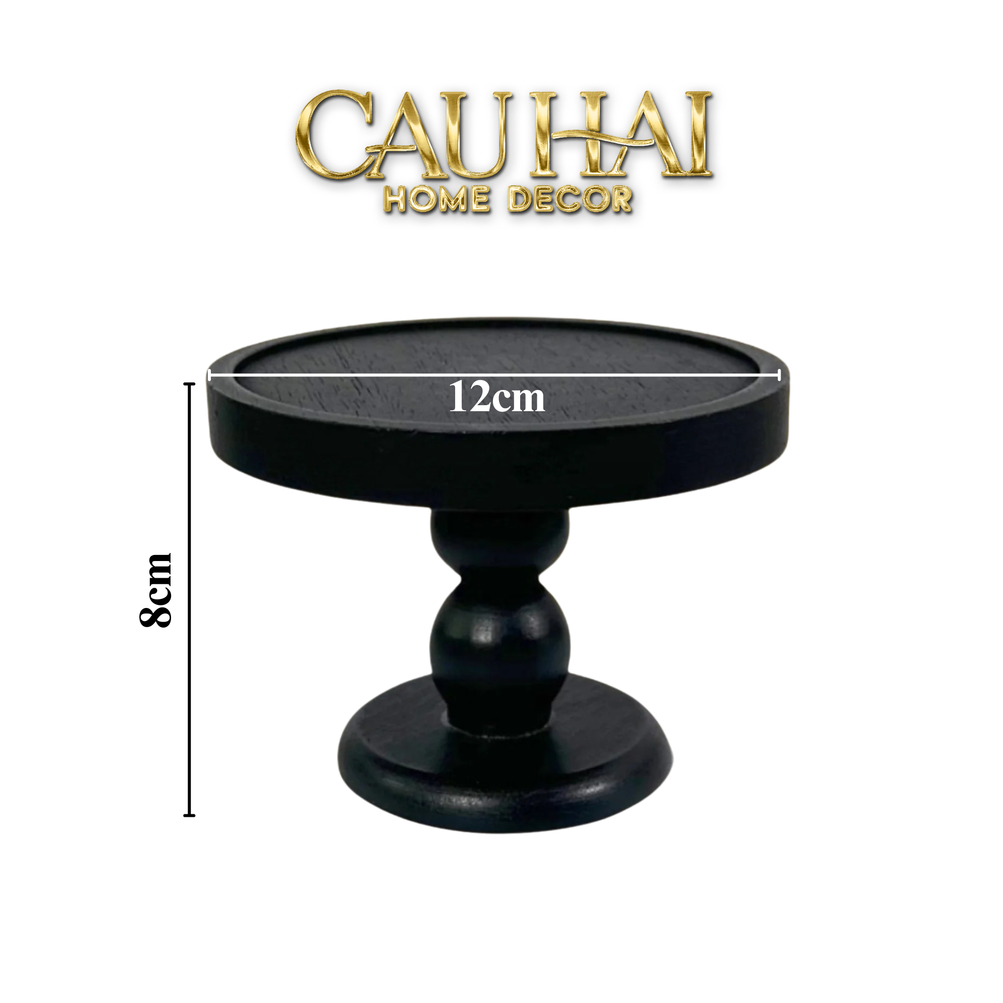 ĐẾ NẾN BLACK WOOD - CẬU HAI HOME DECOR