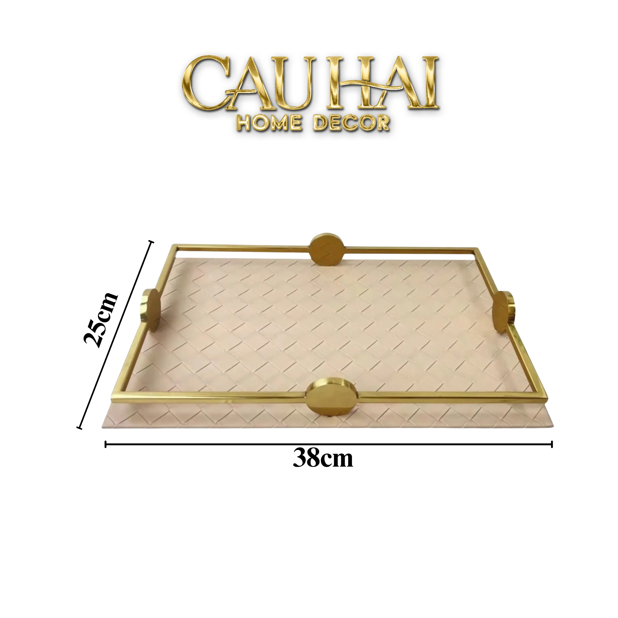 KHAY DA ĐAN WOVEN LATTE 25x38 - CẬU HAI HOME DECOR