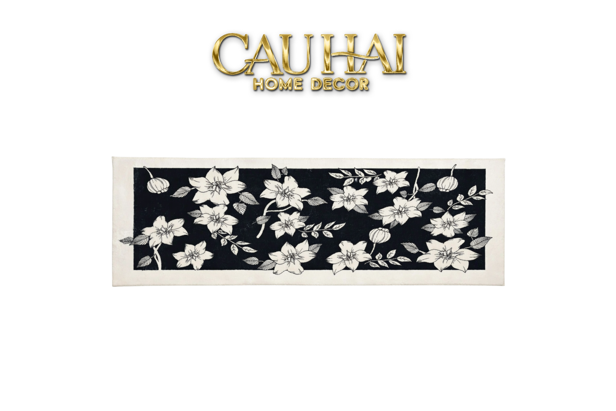 Thảm Bed Dệt Kim 60X160 Nocturne Florale