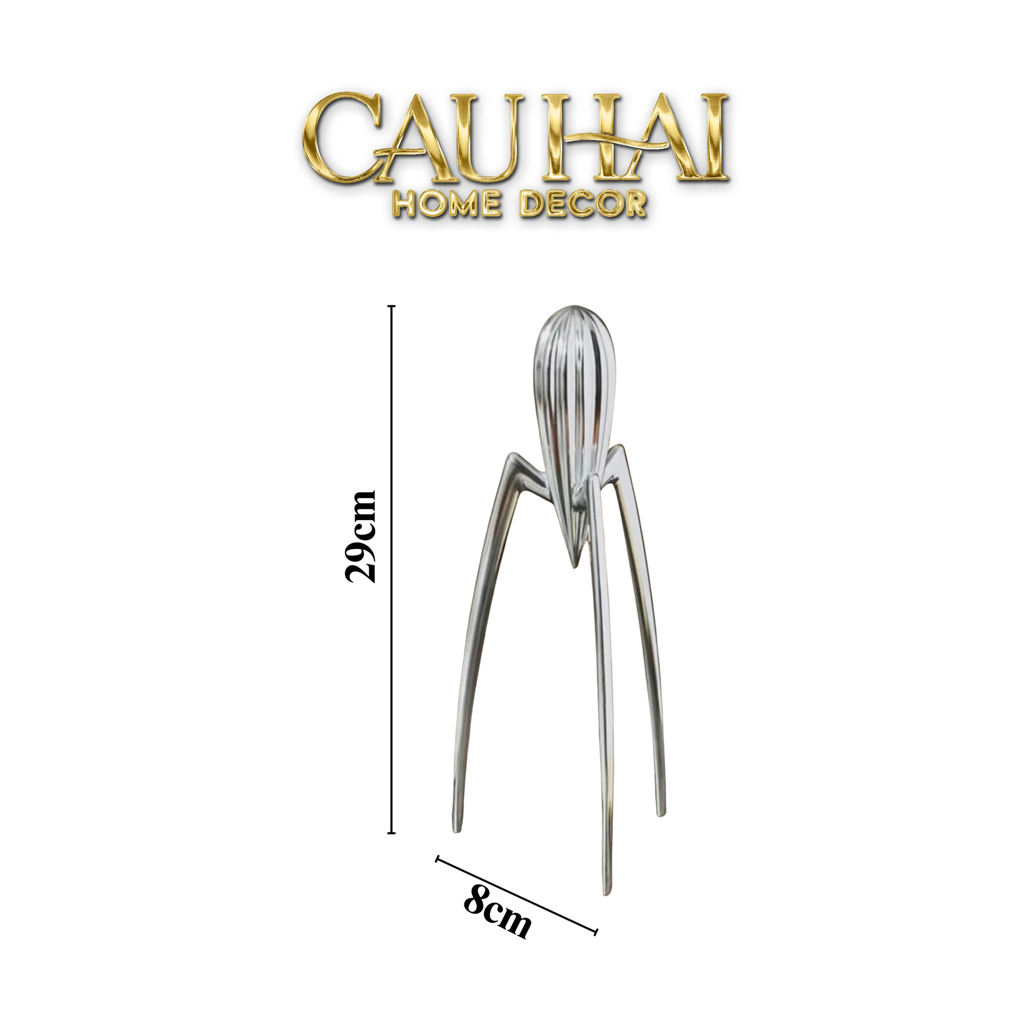 ELYSIAN FW25 - TƯỢNG KITCHENWARE SPIDER CITRON CHROME H29-CẬU HAI HOME DECOR