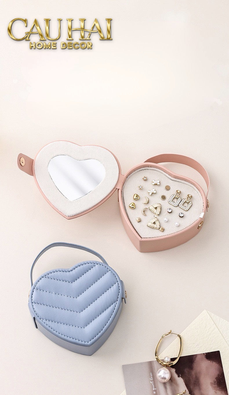 HAUTE FOLIE - HỘP TRANG SỨC MINI D'AMOUR CREAMY PEACH - CẬU HAI HOME DECOR