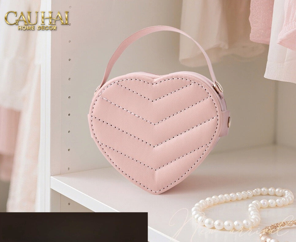 HAUTE FOLIE - HỘP TRANG SỨC MINI D'AMOUR CREAMY PEACH - CẬU HAI HOME DECOR