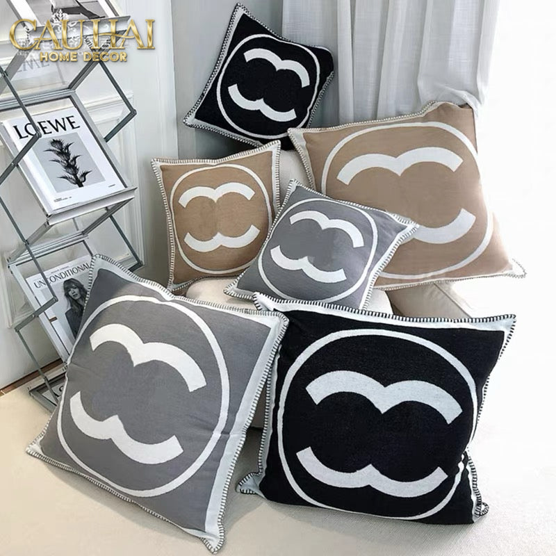 Les Cussins D’Élégance  - Vỏ Gối Tweed Coco - Gray