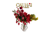 FÊTES COUTURE - SET BÌNH VÀ HOA ORPHEUS CHRISTMAS RED VELVET - CẬU HAI HOME DECOR
