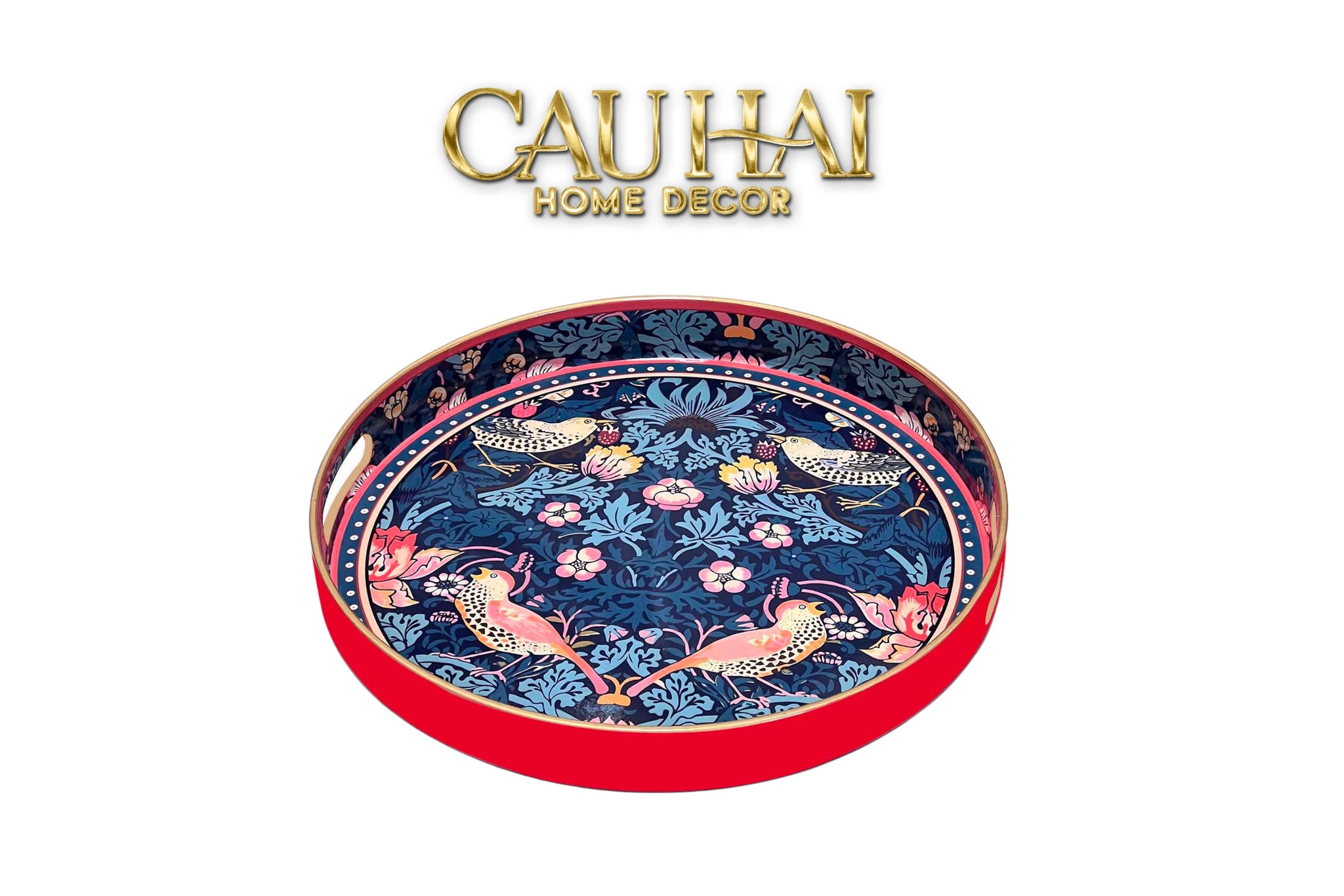 KHAY TRÒN ACRYLIC NOCTURNE AVIARY - CẬU HAI HOME DECOR