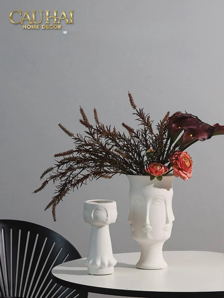 Bình Hoa Composite Tượng Muse - Adler Inspired 16x31.5-BÌNH HOA-Đối tác tại Trung Quốc theo từng đơn đặt hàng-CẬU HAI HOME DECOR