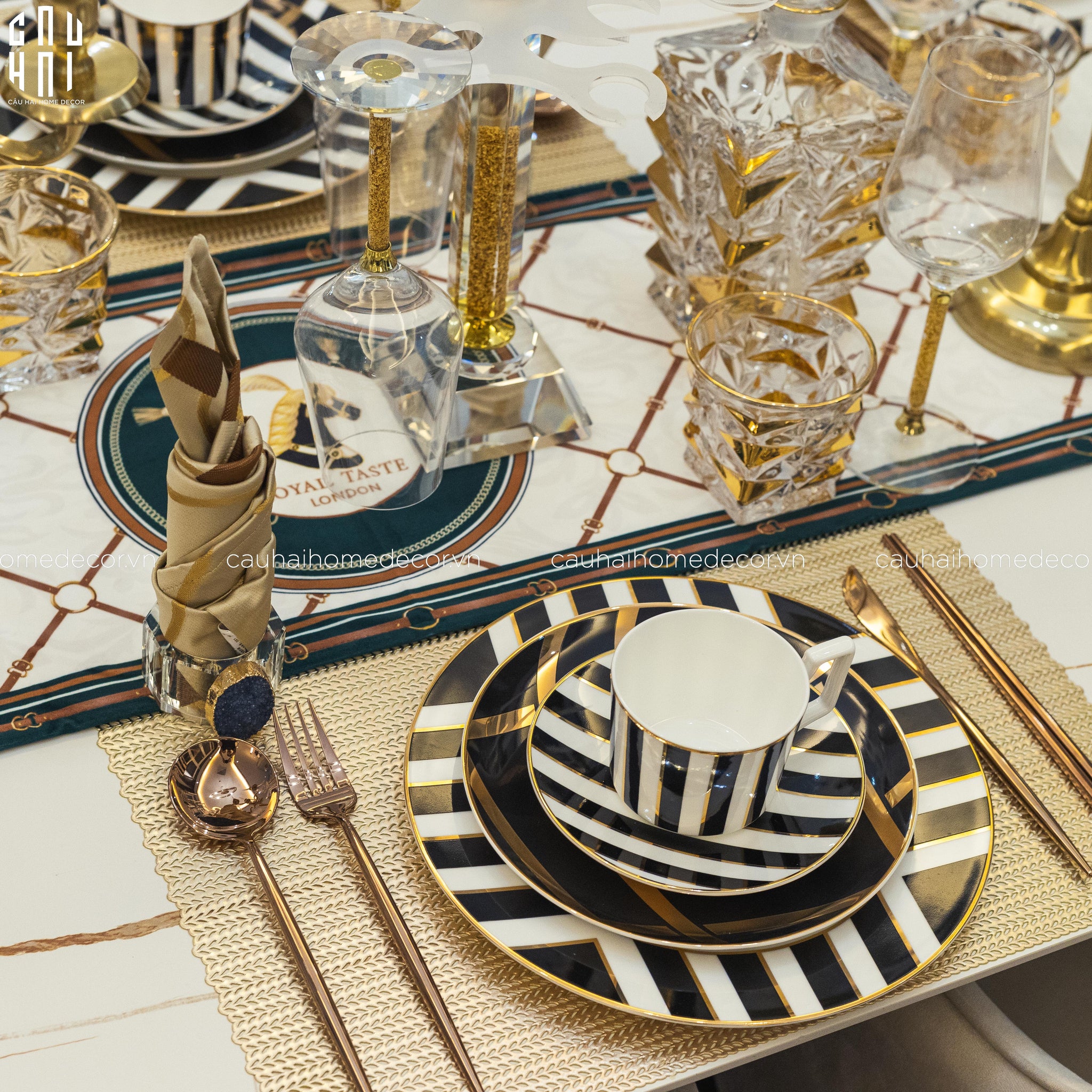 HARLEY DINNER PLATE SET 2PCS - CẬU HAI HOME DECOR