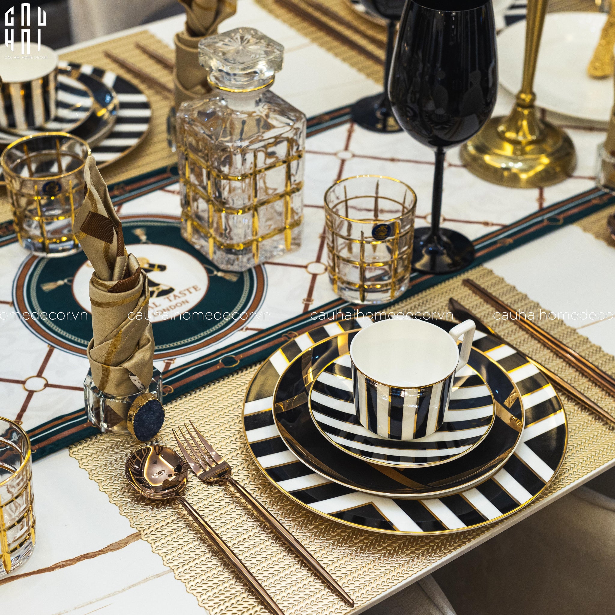 HARLEY DINNER PLATE SET 2PCS - CẬU HAI HOME DECOR