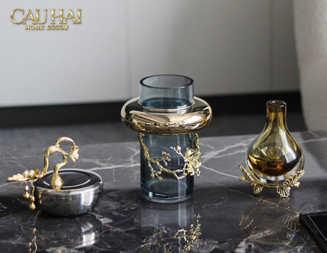 HOME COUTURE - LỌ PLATINUM IMPÉRIAL BIRD NEST JAR-CẬU HAI HOME DECOR