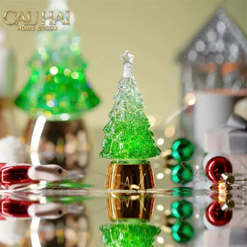 Fêtes Couture - Tượng Cây Thông Noel Acrylic Sapin Givré Emerald D'Or H35-TRANG TRÍ GIÁNG SINH-CẬU HAI HOME DECOR-CẬU HAI HOME DECOR