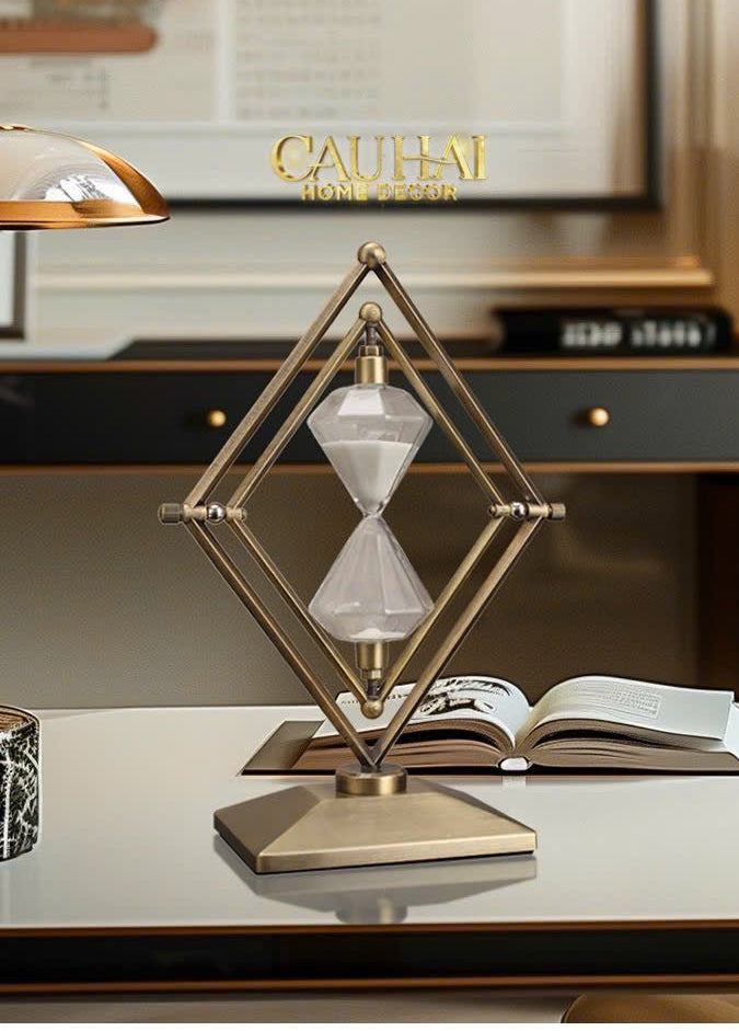 Đồng Hồ Cát Temps Diamant Gildded Mordern 30*20*10