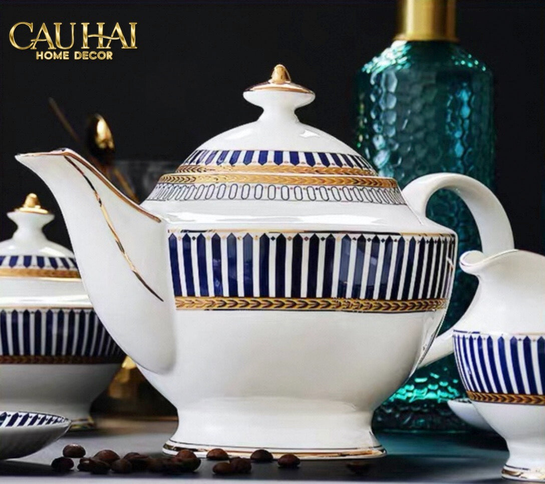 HOME COUTURE - SET BÌNH TRÀ ROYAL DYNASTY 21 PCS SS25 - CẬU HAI HOME DECOR