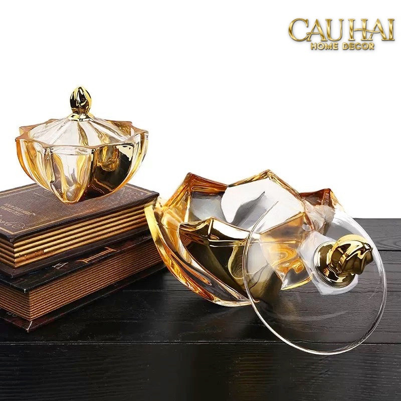 LỌ KẸO CROWN OF AURORA CRYSTAL - CẬU HAI HOME DECOR