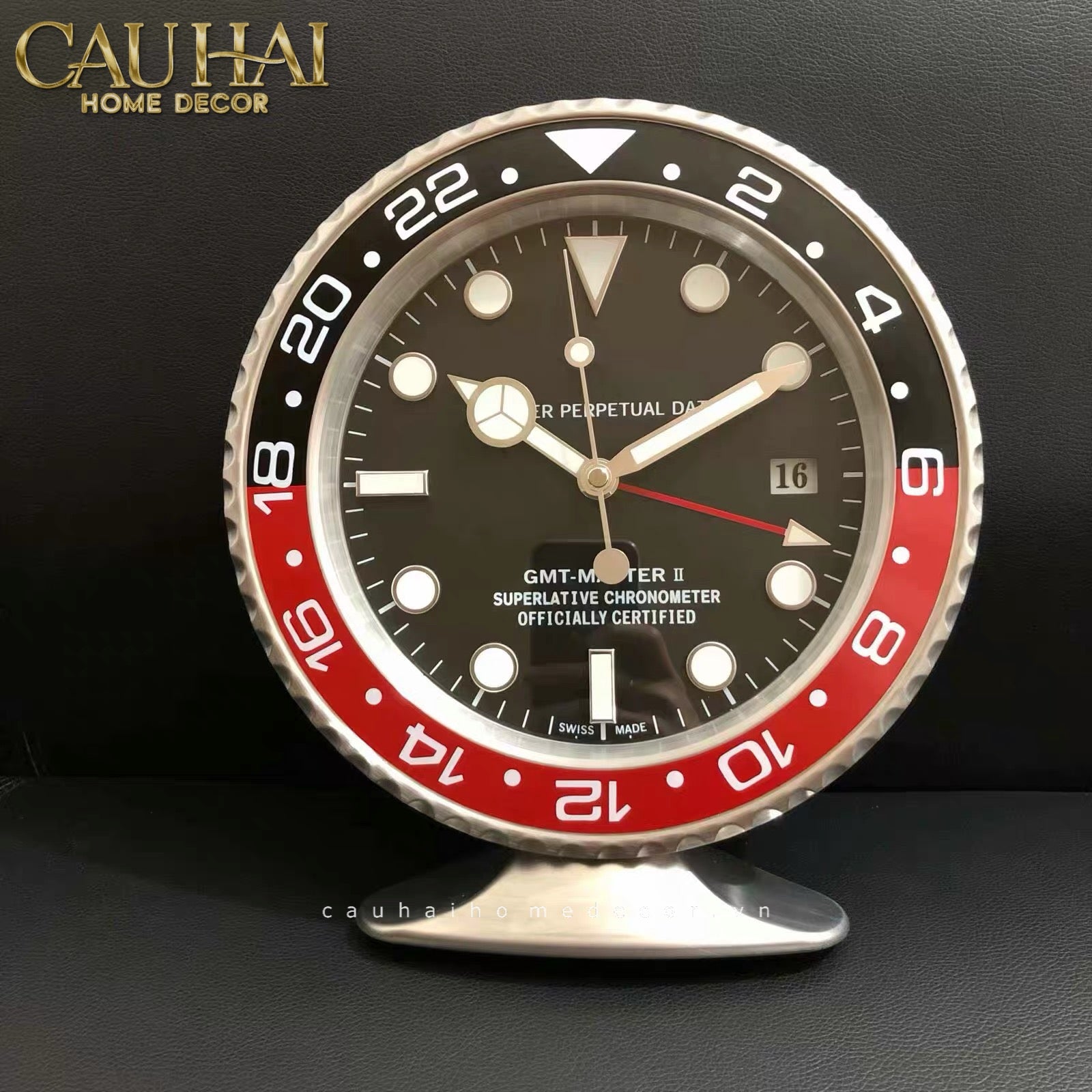 HOME COUTURE - ĐỒNG HỒ ĐỂ BÀN RLEX ARGENT ROUGE