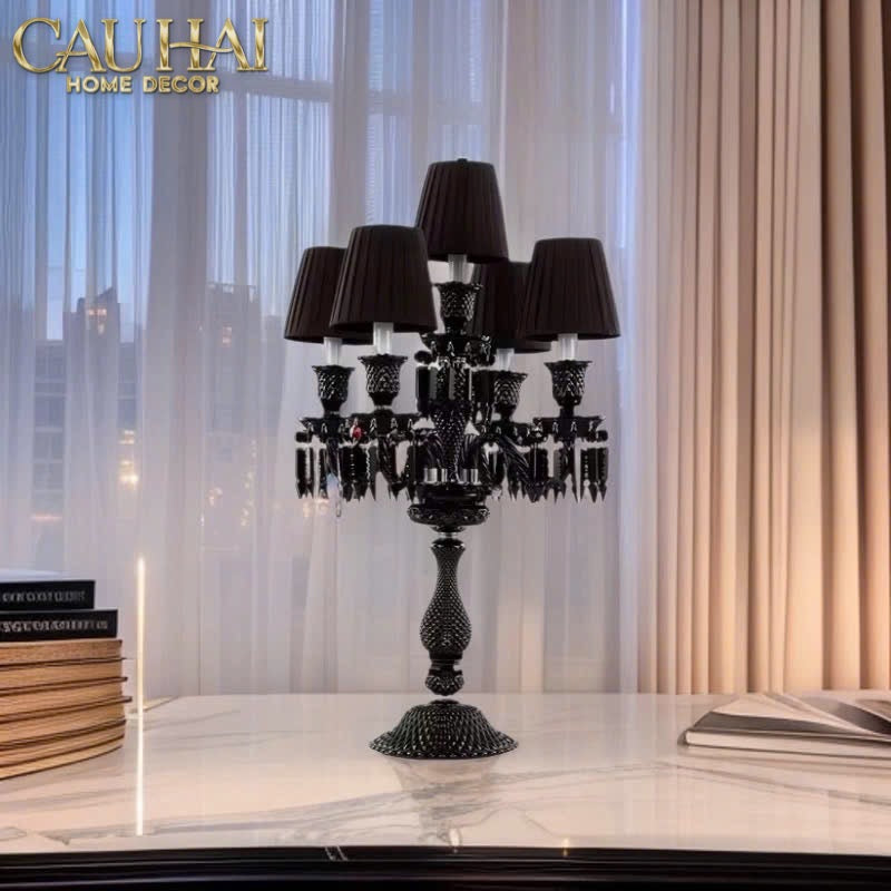 HOME COUTURE - ĐÈN 5 ĐỈNH CANDELABRE COURONNE ZÉNITH EN CRISTAL CLASSIQUE - CẬU HAI HOME DECOR