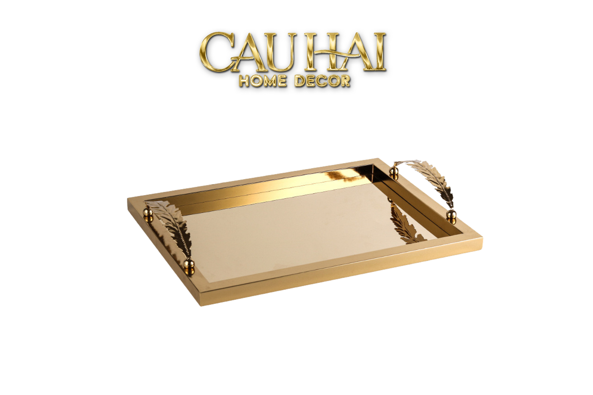 HOME COUTURE - KHAY "MIDAS TOUCH" GILDED FUR HANDLE 35X45 - CẬU HAI HOME DECOR