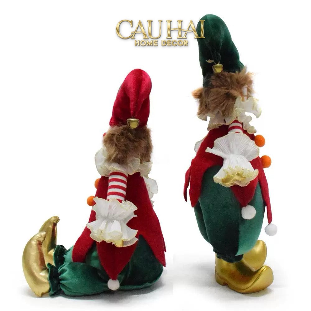 FÊTES COUTURE - CHÚ HỀ HOLIDAY HARLEQUIN CHRISTMAS FESTIF ORNAMENTS - CẬU HAI HOME DECOR