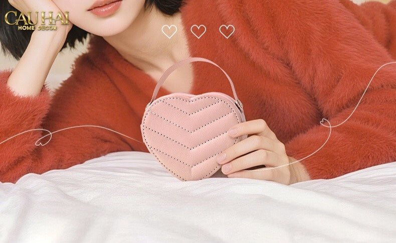 HAUTE FOLIE - HỘP TRANG SỨC MINI D'AMOUR CREAMY PEACH - CẬU HAI HOME DECOR